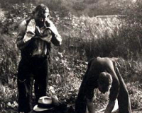Hobos in Kingsbury Run, Attribution: Cleveland Press Archives, Cleveland State University