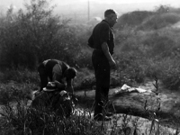 Homeless in Kingsbury Run, Attribution: Cleveland Press Archives, Cleveland State University